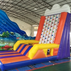 Inflatable rock climbing