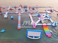 Design Build giant water sports inflatable water park inflatable float pool