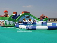 15m Dia. Outdoor Pool Kids N Adults Inflatable Water Theme Park