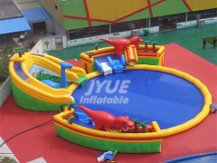 Amusement Park Outdoor Jungle World Kids Inflatable Water Park Cheap