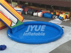 Affordable Price Custom Project Portable Inflatable Water Slide Park With Pool