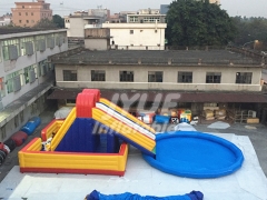 Affordable Price Custom Project Portable Inflatable Water Slide Park With Pool