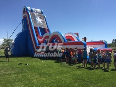 Most Popular Plastic Giant Inflatable Water Slide,Inflatable Dropkick Water Slide