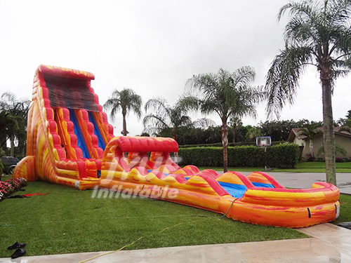 Big Naughty Super Funny Best PVC Tarpaulin 0.55MM PVC Giant Double Lane Inflatable Slip And Slide