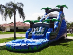 Cheap Palm Tree Giant Inflatable Water Slide For Kids