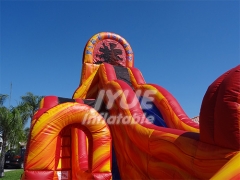 Super Fun Commercial Grades 0.55MM Giant Bounce Banzai Inflatable Water Slide Sale