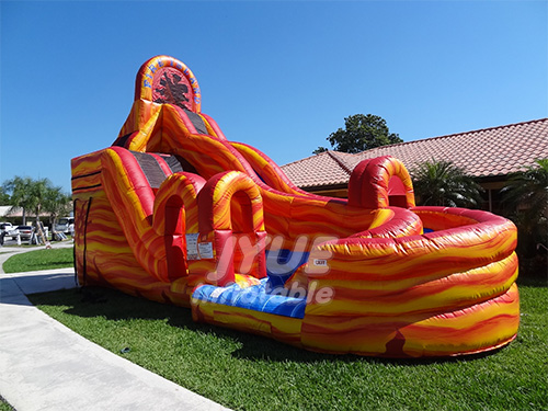 Super Fun Commercial Grades 0.55MM Giant Bounce Banzai Inflatable Water Slide Sale