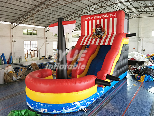 Crazy Hot Pirate Ship Inflatable Slide