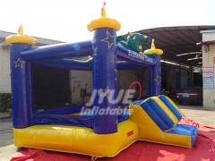 Enjoying Animal Small Palace Inflatable Bounce,Green Inflatable Dinosaur Bounce House