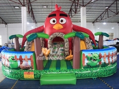 Angry Bird Attractive Jumping Huge Inflatable Trampoline Playground