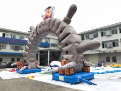 Outdoor Promotion Cheap Pirate Ship Inflatable Arch For Event