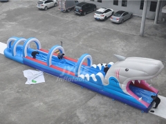 Adults And Kids Water Slide Shark Inflatable Slip N Slide