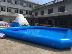 Square Blow Up Outdoor Inflatable Swimming Pool With Logo Printing