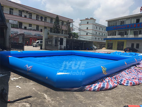 Square Blow Up Outdoor Inflatable Swimming Pool With Logo Printing