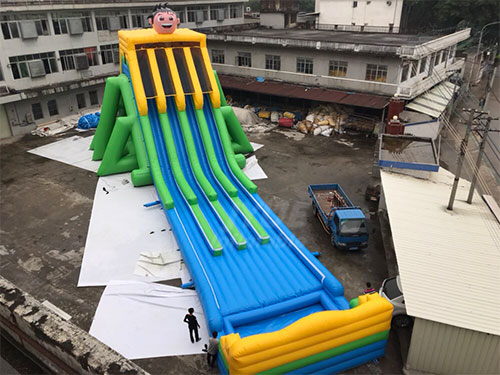 Commercial Blow Up Four Lane Water Slides Giant Inflatable Water Slide For Adults And Kids