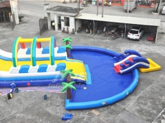 Commercial Inflatable Water Slide With Pool Big Water Slides For Sale