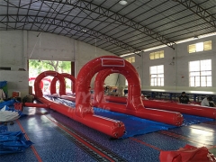 New Inflatable Island City Slide Play Center Small Inflatable Water Park Tube Slide