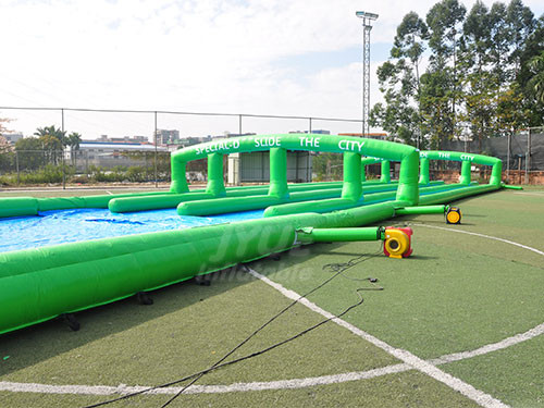 Water Park Slides 1000 ft Slip N Slide Inflatable Slide The City