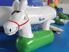 Factory Price PVC Inflatable Derby Horses/Inflatable Jumping Pony Toy For Sale