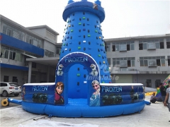 Outdoor Toys Children Frozen Inflatable Rock Climbing Wall Commercial