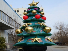 Customized Christmas Outdoor Use Decorative Inflatable Tree Purple Decorated Christmas Trees