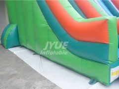 Commercial Giant Grade Jungle Theme Tree Blue Amusement Slide Inflatable Water Slides With Pool