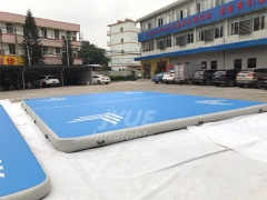 Customized Logo Airtrack Gymnastics Mat Inflatable Aqua Air Track With Free Pump