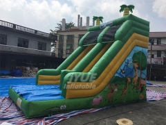 Hot Sale Inflatable Colorful Digital Printing Giant Jungle Dry Slides For Sale