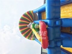 Safe PVC Tarpaulin Cartoon Inflatable Water Slide Dry Slide For Adults Or Kids Party Or Rental Business