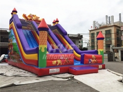 Customized OEM ODM Winnie The Pooh Inflatable Dry Slide For Children Kids