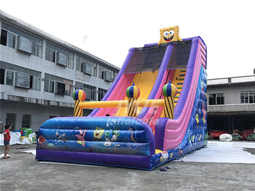 Commerical Big Inflatable Spongebob Slide For Sale