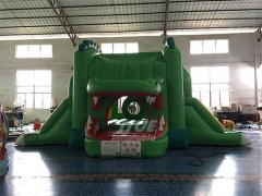 Green Crocodile Bounce House Slide Combo For Sale