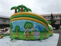 Jungle Theme Small Indoor Bounce House For Toddlers Playground