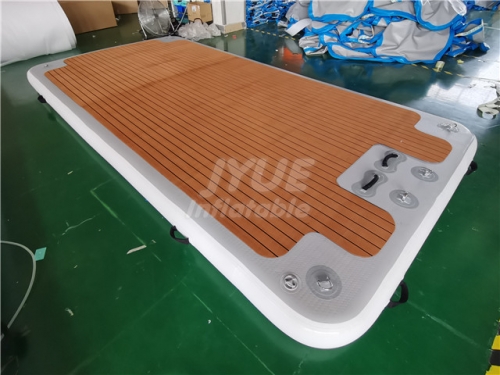 Outdoor Foldable Inflatable Drop Stitch Dock Floating Water Platform Inflatable Island Inflate Floating Dock