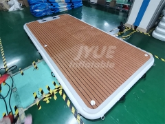 Inflatable Platform Floating Water Pad Mat Water Jet Ski Dock Floats Platform With Ladder For Sea