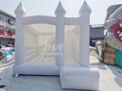 Commercial pastel Wedding Bouncy Castle white combo inflatable bouncers