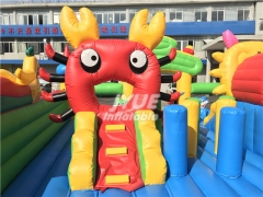 Giant Inflatable peacock Playland Castle Play Park Outdoor Inflatable Amusement Park Fun City