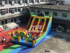 Giant Inflatable peacock Playland Castle Play Park Outdoor Inflatable Amusement Park Fun City