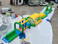 Adults open water challenge activity inflatable aqua park indoor