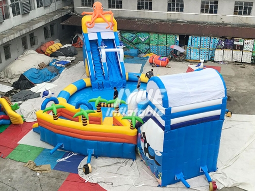 Cheer Amusement inflatable water slip n slide Castle octopus Themed Inflatable Water Park