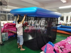 Inflatable swimming pool floating for yacht boat