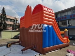 commercial grade Space Theme inflatable dry water slide for kids and adults