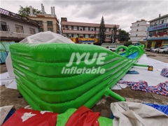 High Quality Commercial Largest Green Double Inflatable Water Slide The City Price