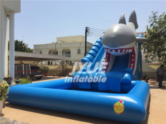 inflatable water slide shark Jyue-IWS-010