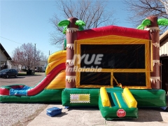 palm tree bounce house with slide Jyue-IC-083