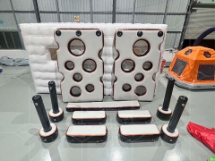 Inflatable Ninja Obstacle Course Challenge Parkour Air Track Ninja Block Games for Trampoline Park