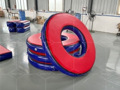 Kid And Adult Indoor Inflatable Air Ninja Warrior Obstacles Equipment Ninja Air Piston