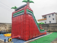 Digital Printing Tree Inflatable Castle Slide With Pool Customized Color