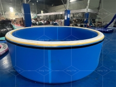 Customized New Round or Square Drop Stitch Inflatable Hot Tub Pvc Material Big Size Swimming Pool for Adults Party Plunge
