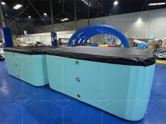 Commercial Customized Outdoor Portable Inflatable Pool Drop Stitch Fabric Dwf Kids Drop Stitch Pool